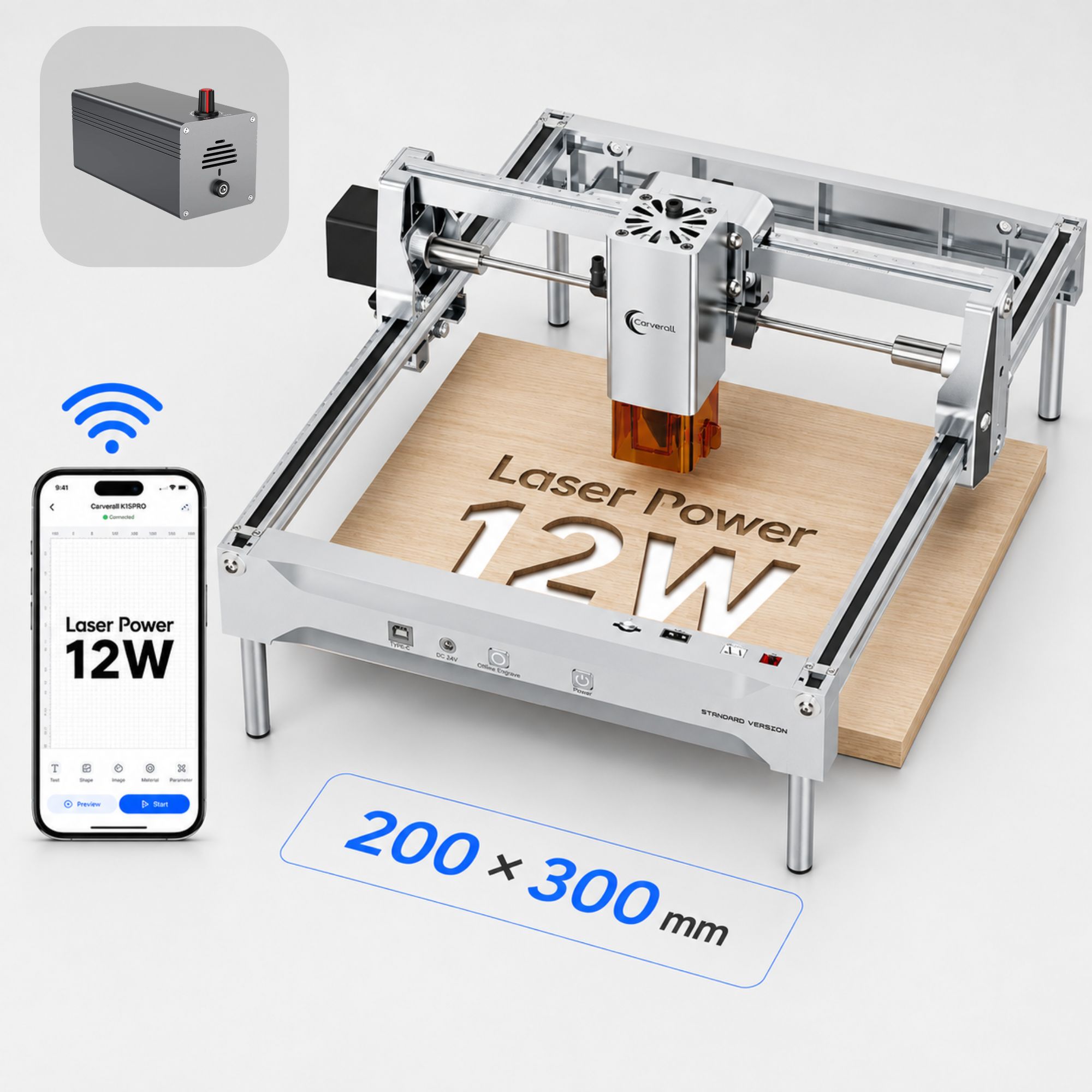 K15 PRO 12W Laser Engraver Cut - Industrial Laser Engraver ulasan dan harga
